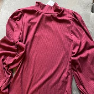 COPY - Turtle Neck Solid Form Fitted Top Bodysuit